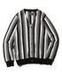 MR.OLIVE7G GARTER STITCHING KNIT / MULTI STRIPE CARDIGAN ミスターオリーブ/7G ガーターニット / マルチストライプ カーディガン